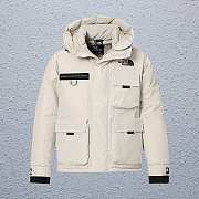 The north face white arctic down jacket - 1