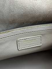 	 YSL LE5À7 supple LARGE in grained leather dusty gray-30x31x13cm - 2