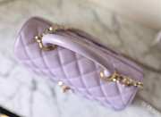 Chanel Coco Top Handle Handbag Lilac 14x24x10cm - 6