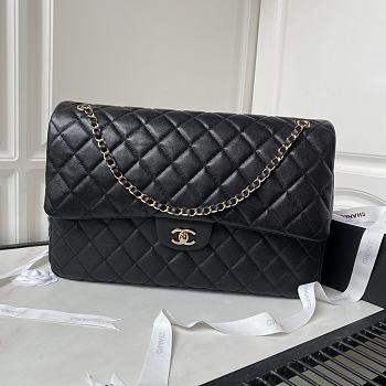 Chanel classic calfskin black bag AS4661A -27x38x12cm