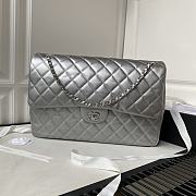 Chanel classic calfskin silver gray bag AS4661A -27x38x12cm - 1