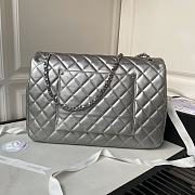 Chanel classic calfskin silver gray bag AS4661A -27x38x12cm - 4