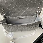 Chanel classic calfskin silver gray bag AS4661A -27x38x12cm - 2