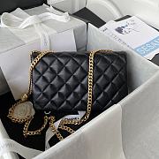 Chanel classic lambskin black bag AS4661A -16x25x10cm - 4