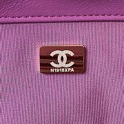 Chanel classic lambskin  purple red bag AS4661A -16x25x10cm - 2