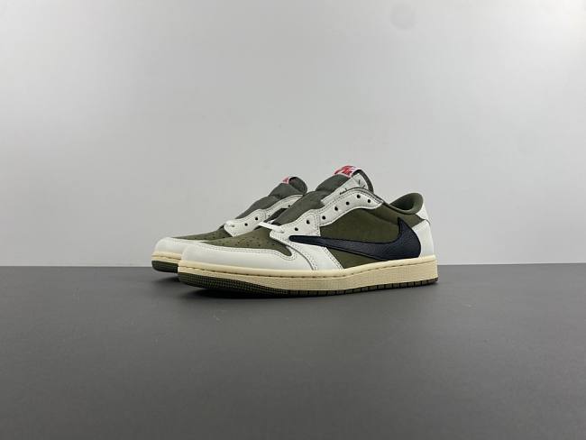 Jordan 1 Retro Low OG SP Travis Scott Medium Olive DM7866-200  - 1