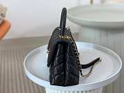 Chanel Coco Top Handle Handbag Calfskin black 24cm - 5