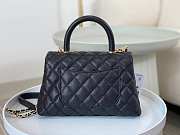 Chanel Coco Top Handle Handbag Calfskin black 24cm - 4