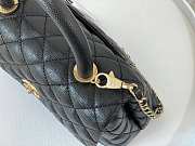 Chanel Coco Top Handle Handbag Calfskin black 24cm - 3