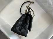 Chanel Coco Top Handle Handbag Calfskin black 19cm - 5