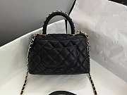 Chanel Coco Top Handle Handbag Calfskin black 19cm - 3