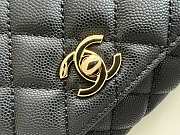 Chanel Coco Top Handle Handbag Calfskin black 19cm - 2