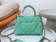 Chanel Coco Top Handle Handbag Calfskin green 24cm - 4