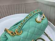 Chanel Coco Top Handle Handbag Calfskin green 24cm - 5