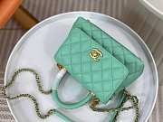 Chanel Coco Top Handle Handbag Calfskin green 24cm - 2