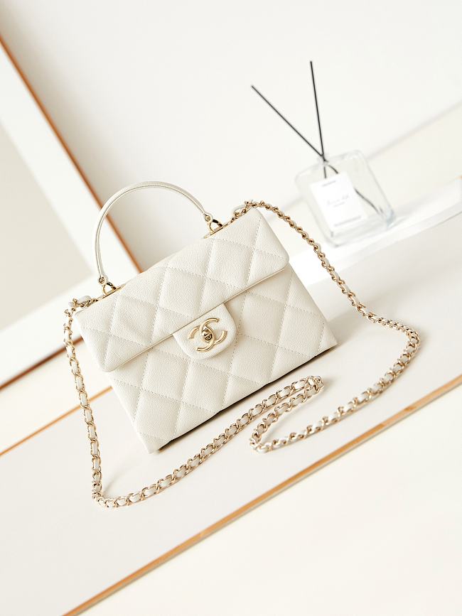 CHANEL Shoulder White bag AS4711 16x21x9.5cm - 1