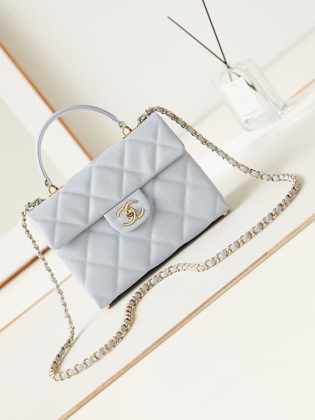 CHANEL Shoulder light bule bag AS4711 16x21x9.5cm - 1