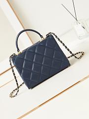 CHANEL Shoulder dark bule bag AS4711 16x21x9.5cm - 5