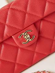 CHANEL Shoulder red bag AS4711 16x21x9.5cm - 6