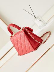 CHANEL Shoulder red bag AS4711 16x21x9.5cm - 4