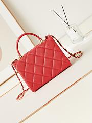 CHANEL Shoulder red bag AS4711 16x21x9.5cm - 3