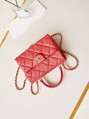 CHANEL Shoulder red bag AS4711 16x21x9.5cm - 2