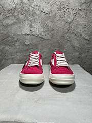 Rick Owens rose red sneakers - 2