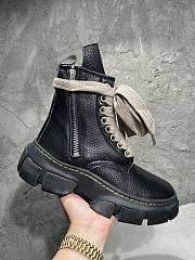 Rick Owens black leather short boots - 5