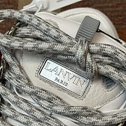 Lanvin Leather Curb Sneakers  white - 5