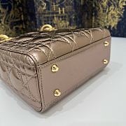 DIOR LADY MINI  6603A chocolate color 17x7x15cm - 4