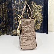 DIOR LADY MINI  6603A chocolate color 17x7x15cm - 3