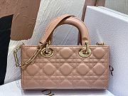 DIOR LADY MINI  9240A pink  gold buckle22x6x12cm - 3