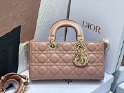 DIOR LADY MINI  9250A  pink gold buckle 26x6x14cm - 1