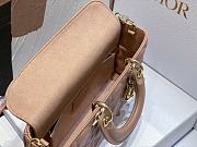 DIOR LADY MINI  9250A  pink gold buckle 26x6x14cm - 5