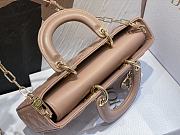 DIOR LADY MINI  9250A  pink gold buckle 26x6x14cm - 4