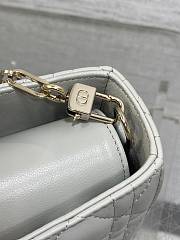 DIOR LADY MINI  9250A  white gold buckle 26x6x14cm - 3