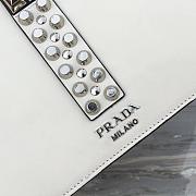 PRADA Hand bag 1BA179 White 26x19x11cm - 4