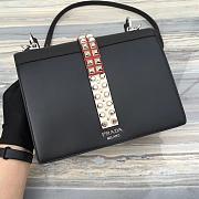 PRADA Hand bag 1BA179 Black 26x19x11cm - 4