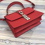 PRADA Hand bag 1BA179 Red 26x19x11cm - 4