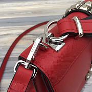 PRADA Hand bag 1BA179 Red 26x19x11cm - 3