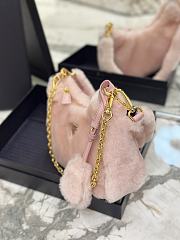 Prada crossbody Fluffy pink bag 22*18*6cm - 3