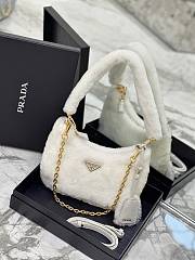 Prada crossbody Fluffy white bag 22*18*6cm - 4