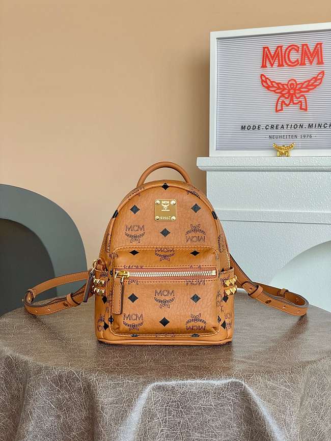 MCM packbag brown 21*10*17.5CM - 1