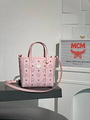 MCM Aren Visetosmin pink 19*9.5*18.5CM - 2