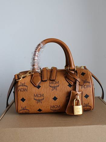 MCM tote bag brown 13.5*25*16CM