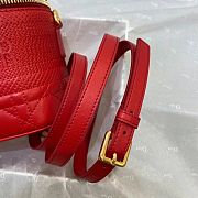 Dior Travel bag 130518A Red 18.5x13x10.5cm - 5