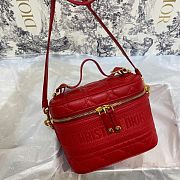 Dior Travel bag 130518A Red 18.5x13x10.5cm - 3