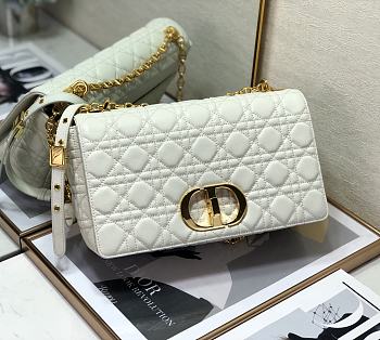 DIOR CARO BAG M9243U  white 28x17x9cm