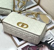 DIOR CARO BAG M9243U  white 28x17x9cm - 4