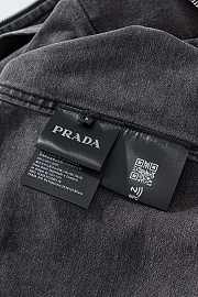 PRADA gray denim jacket - 4